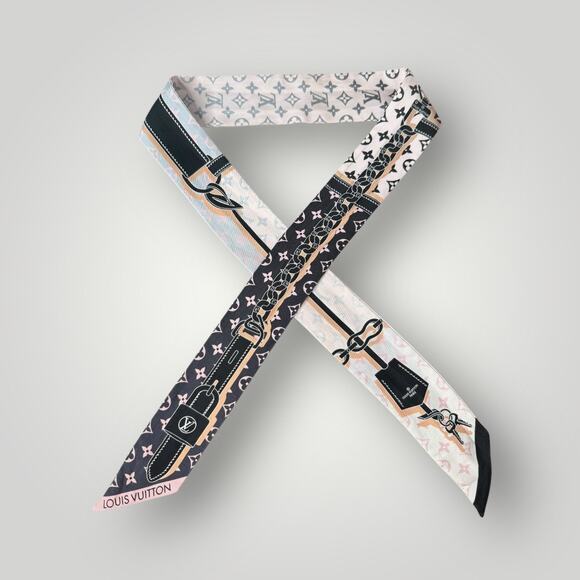 Louis Vuitton Other - LOUIS VUITTON Silk Monogram Rising Confidential BB Bandeau Black Rose